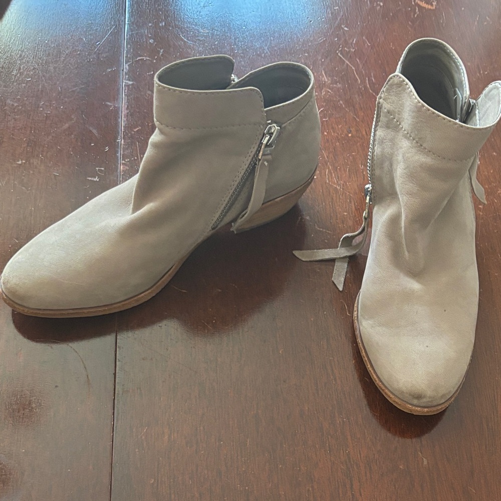 Sam Edelman Gray Suede Ankle Boots